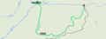 Map of Expressway and surrounding mountain biking trails near Bend, Oregon