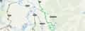 Map of FTL and surrounding mountain biking trails near Bend, Oregon