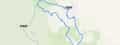 Map of Horse Butte and surrounding mountain biking trails near Bend, Oregon