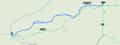 Map of Lower Whoops and surrounding mountain biking trails near Bend, Oregon