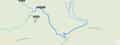 Map of Ridge Loop Trail and surrounding mountain biking trails near Bend, Oregon