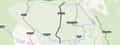 Map of Sand Canyon and surrounding mountain biking trails near Bend, Oregon