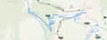 Map of Way Out and surrounding mountain biking trails near Bend, Oregon